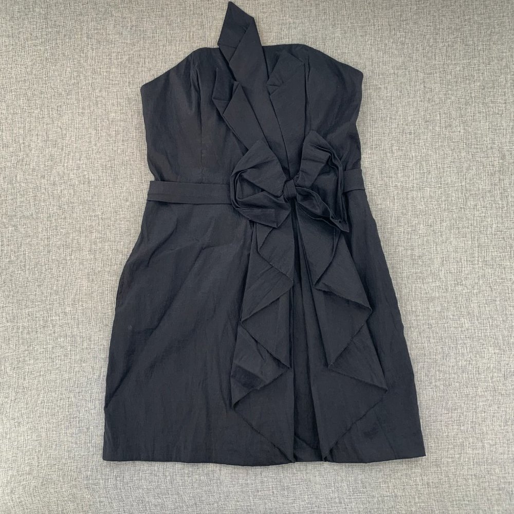Women's Daisy Little Black Dress Evening Wear Elegant Party Dress 3D Bow Detail